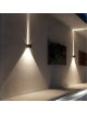 Applique doppio Nero cubo led 6W luce regolabile IP65 faretto a muro parete