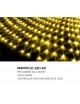 Mantello led per albero di Natale 180cm 192 led rete luminoso filo verde addobbo natalizio luce bianca calda multicolor