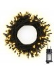 Catena di luci Natale 500 led serie luminosa natalizie per esterno interno albero feste cavo verde decorativa