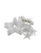 Tenda luminosa led con stelle 2x1 m luci di Natale decorazioni natalizie stelline luce bianca calda per addobbo feste