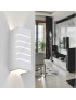 Applique rettangolare bianco doppia luce led attacco G9 in gesso lampada da soffitto moderno verniciabile verticale