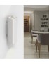 Applique da parete in gesso rettangolare attacco GU10 lampada doppia emissione di luce verticale lineare bianco verniciabile