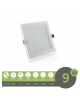 Pannello led quadrato slim vetro 6w faretto incasso completo driver Downlight