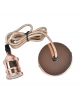Portalampada E27 nero bianco argento bronzo oro a sospensione pendente con cavo moderno