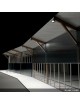 Faro led slim da esterno 200w IP65 faretto smd altà luminosità luce calda fredda metallo nero