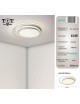 Plafoniera led cerchio 60w lampadario da soffitto circolare bianco tonda design moderno per camera cucina luce naturale fredda