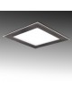 Pannello led quadrato 12w acciaio satinato nichel incasso Faro faretto luce bianca naturale calda Downlight