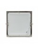 Pannello led quadrato 18w acciaio satinato nichel incasso Faro faretto completo driver luce bianca naturale caldaDownlight