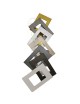 Placche compatibili con supporti Vimar plana in Tecnopolimero effetto spazzolato placca 3 4 7 moduli posti