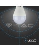 V-TAC Lampadina led bulbo 15w A65 attacco grande E27 copertura opaca luce fredda naturale calda