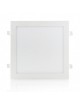 Faro faretto led pannello quadrato acciaio slim 24w ip20 da incasso a molla luce bianca fredda 6500k