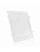 Faro faretto led pannello quadrato acciaio slim 24w ip20 da incasso a molla luce bianca fredda 6500k