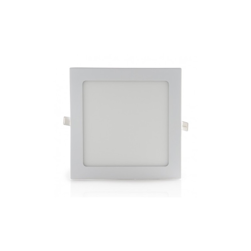 Pannello led quadrato bianco slim 18w ip20 incasso faro faretto completo driver luce bianca fredda naturale calda downlight