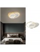 Plafoniera led 42w cerchio oro design moderno lampadario soffitto tonda luce bianco naturale