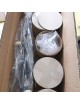 Lampadario sospensione 8 sfere attacco G9 bolle trasparenti in vetro metallo oro design moderno
