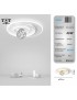 Plafoniera led 48w cerchio spirale bianco con sfera lampadario da soffitto design moderno tondo luce fredda