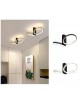 Plafoniera led 22w 2 cerchi nero bianco oro design moderno lampadario da soffitto con anello luce fredda calda