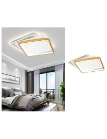 Plafoniera led 35w quadrata oro lampadario da soffitto design moderno luce bianco naturale
