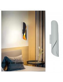 Applique LED G9 lampada parete moderna doppio fascio camera salone nero bianco