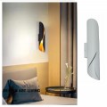 Applique LED G9 lampada parete moderna doppio fascio camera salone nero bianco