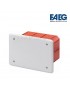 Scatola cassetta di derivazione 119x96x45 mm da incasso con coperchio quadrata per collegamenti elettrici