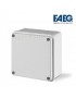 Scatola di derivazione 100x100x50 quadrata da esterno tenuta stagna grigio impermeabile con pareti lisce