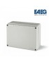 Scatola di derivazione 120x80x50 quadrata da esterno tenuta stagna grigio impermeabile con pareti lisce
