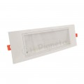 Lampada di emergenza luce led da incasso per cartongesso controsoffitto plafoniera slim bianco parete