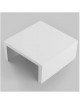 Applique da parete led attacco G9 in gesso lampada quadrata moderno bianco verniciabile luce sopra e sotto