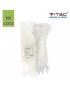 V-TAC Confezione da 100 fascette 4.5 x 150 mm stringicavo autobloccanti in nylon bianco fermacavi per cablaggi