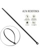 V-TAC Confezione da 100 fascette 4.5 x 300 mm stringicavo autobloccanti in nylon nere fermacavi per cablaggi