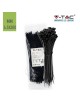 V-TAC Confezione da 100 fascette 4.5 x 300 mm stringicavo autobloccanti in nylon nere fermacavi per cablaggi