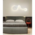 Applique da parete led 20w plafoniera ondulato onda moderno lampada camera luce fredda naturale calda