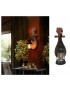 Applique da parete attacco E27 lanterna vintage in legno metallo lampada country