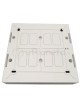 Quadro elettrico centralino 36 moduli DIN box superfice scatola da parete IP40 per interruttori grigio