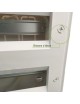 Quadro elettrico centralino 36 moduli DIN box superfice scatola da parete IP40 per interruttori grigio