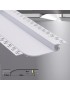 2 metri profilo alluminio strip led luce soffusa incasso scomparsa cartongesso
