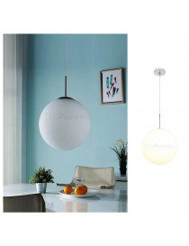 Lampadario a sospensione argento con sfera 20 cm attacco E27 lampada sospeso design moderno minimal