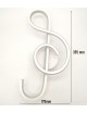 Applique led 15w chiave di violino lampada da parete nota musicale bianco stile moderno luce fredda naturale calda
