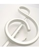 Applique led 15w chiave di violino lampada da parete nota musicale bianco stile moderno luce fredda naturale calda