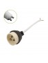 Portalampada attacco GU10 in ceramica con cavo schermato adattatore per lampadina faretto led
