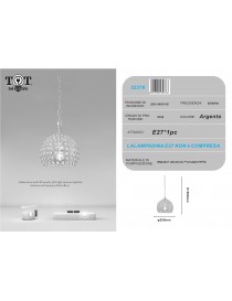Lampadario sospeso tondo cupola con cristalli lampada mezza sfera luce led attacco E27 oro argento per camera cucina soggiorno