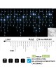 Tenda luminosa catena luci per natale feste natalizie addobbo esterno impermeabile IP44 professionale