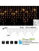 Tenda luminosa catena luci per natale feste natalizie addobbo esterno impermeabile IP44 professionale