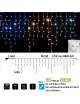 Tenda luminosa catena luci per natale feste natalizie addobbo esterno impermeabile IP44 professionale