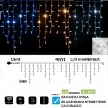 Tenda luminosa catena luci per natale feste natalizie addobbo esterno impermeabile IP44 professionale