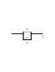 Profilo alluminio opaco 2mt incasso scomparsa cartongesso per strip striscia led