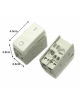 Supporto e Placca bianco 3 posti con Frutti bianco compatibile con Gewiss system