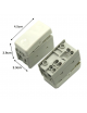 Supporto e Placca bianco 3 posti con Frutti bianco compatibile con Gewiss system