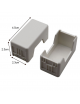 Supporto e Placca bianco 3 posti con Frutti bianco compatibile con Gewiss system